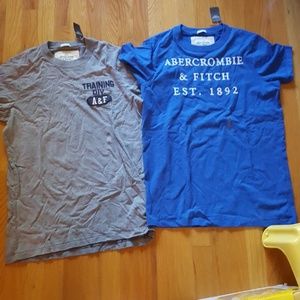 Lot of two Abercrombie and Fitch shirts adult xxl